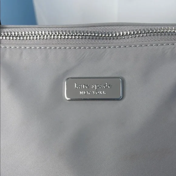 Kate Spade Hayden Top Zip Tote Nimbus Grey Shoulder Bag - Picture 9 of 13